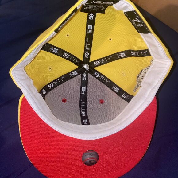 NEW ERA 59FIFTY ATLANTA BRAVES 1995 WORLD SERIES 'WRESTLING‎ PACK' FITTED HAT - Picture 7 of 10